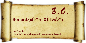 Borostyán Olivér névjegykártya
